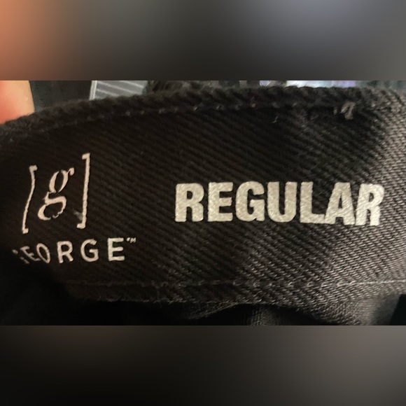 George Men's and Big Men's 100% Cotton Regular Fit Jeans size 38 X 30 Black - Picture 11 of 13